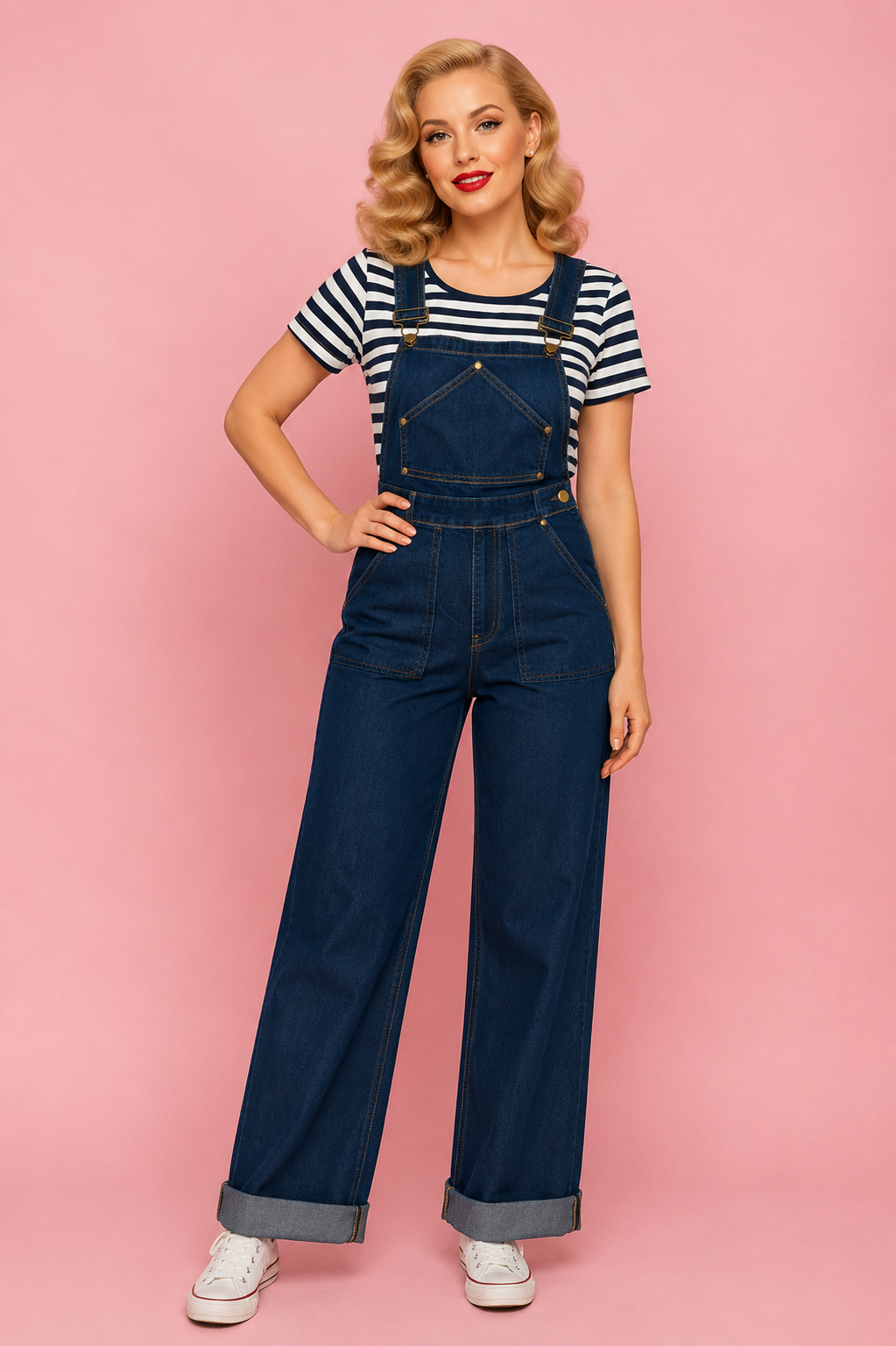 Midge Classic Overalls - Dark Wash