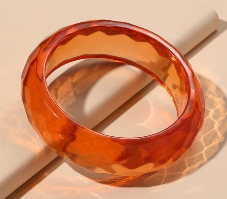 Cotton Candy Clear Orange Cuff