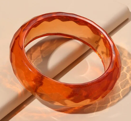 Cotton Candy Clear Orange Cuff