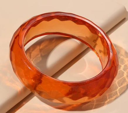 Cotton Candy Clear Orange Cuff