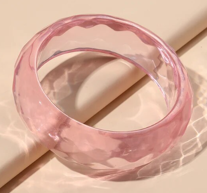 Cotton Candy Clear Pink Cuff