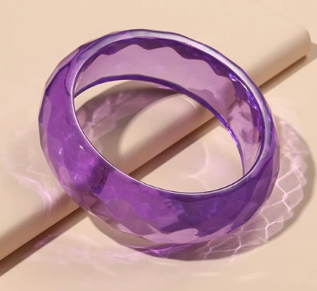 Cotton Candy Clear Grape Cuff