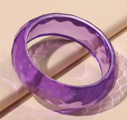 Cotton Candy Clear Grape Cuff