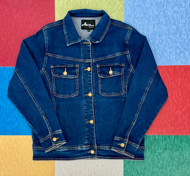 Lana Work Jean Jacket - Dark Wash