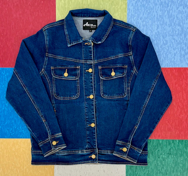 Lana Work Jean Jacket - Med Wash