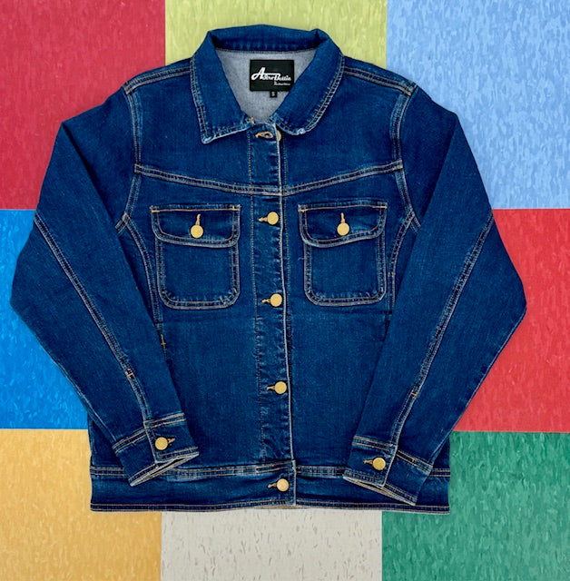 Lana Work Jean Jacket - Med Wash