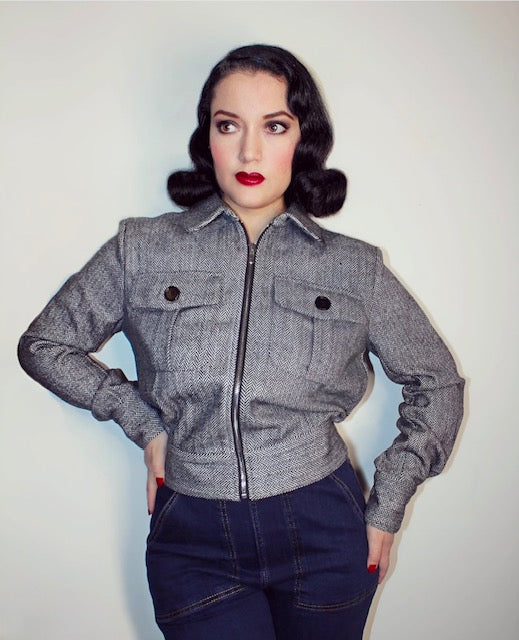 1950s Ricky Jacket Herringbone – Vintage Deadstock Reproduction