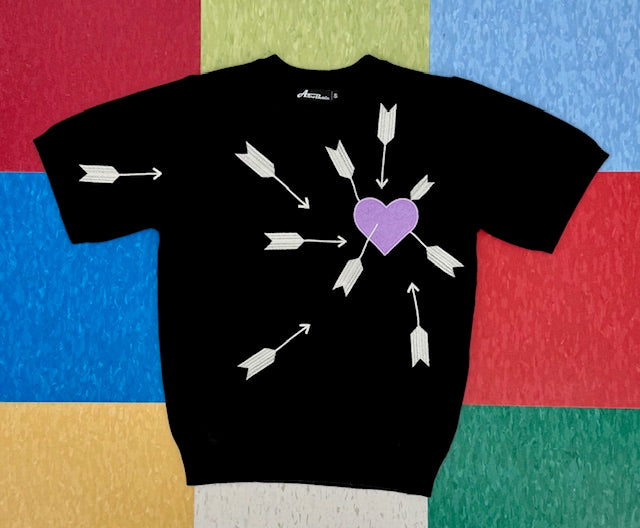 Carefree Lavender Sweater - Black