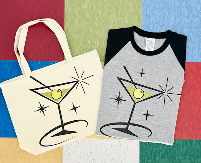 Retro Martini Time Carry-All Tote