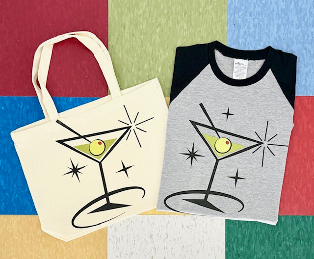 Retro Martini Time Carry-All Tote
