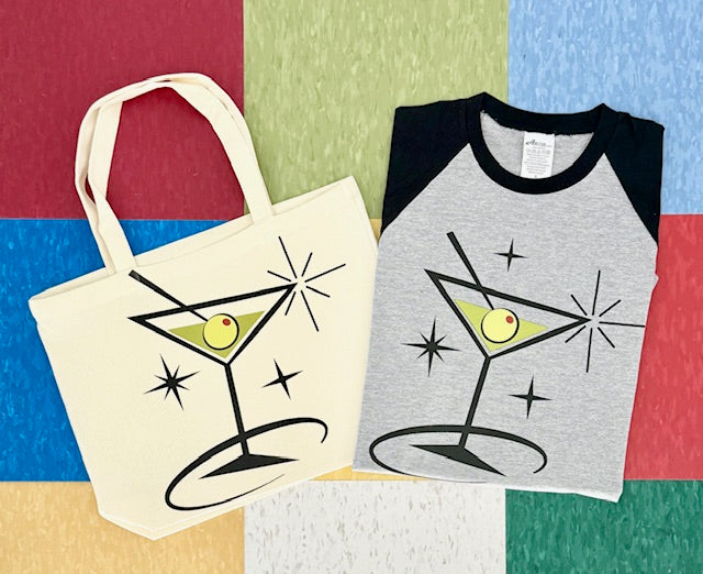 Retro Martini Time Carry-All Tote
