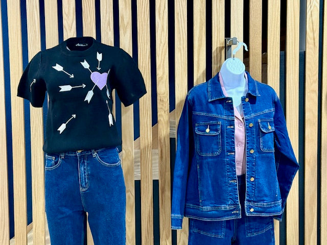 Carefree Lavender Sweater - Black