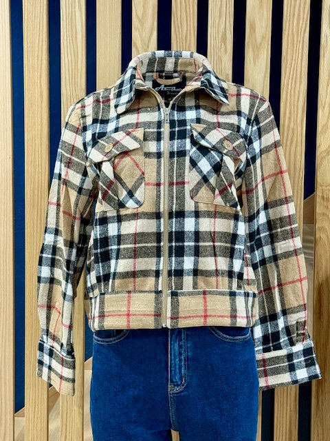 1950s Ricky Jacket - Tan/Black