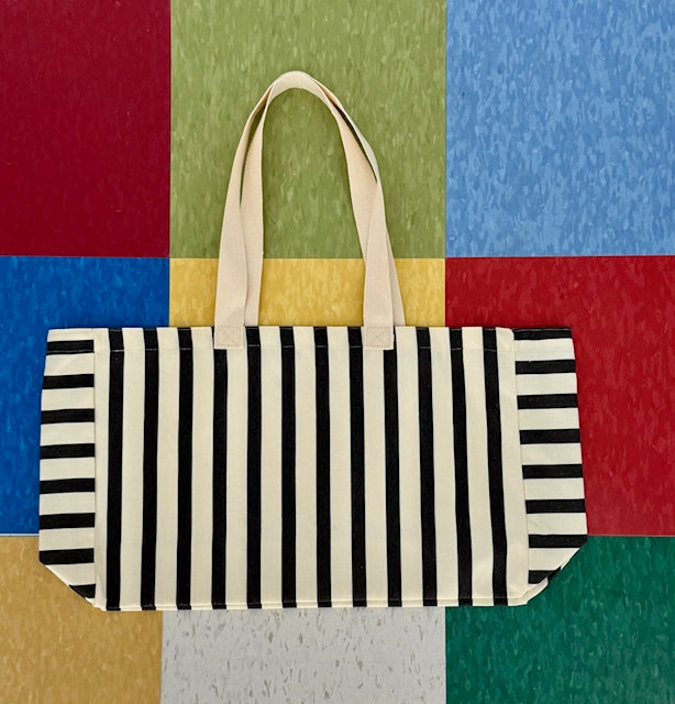 Black and Natural Nantucket Tote