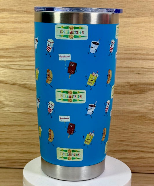 Let's All Go To The Drive-In Blue 20oz Travel Mug