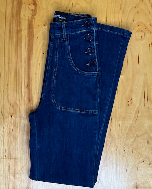 Midge Button Reproduction Jeans - Indigo