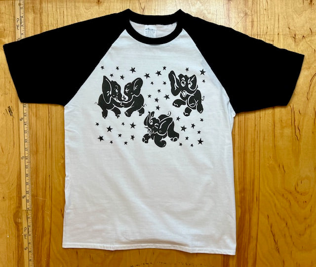 Dancing Elephants Raglan Tee