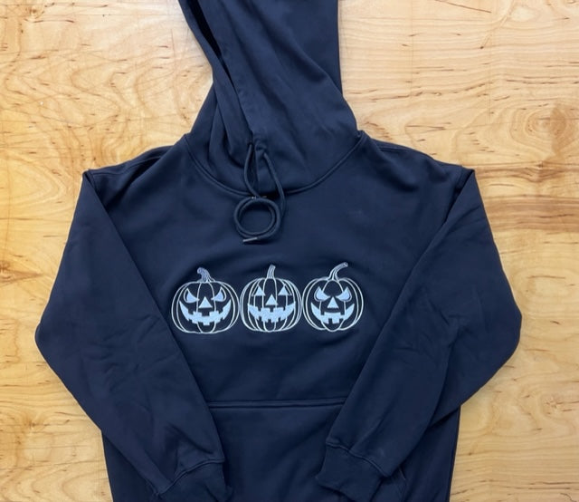 Jack-O-Lantern Trio Black Hoodie