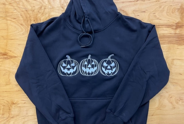 Jack-O-Lantern Trio Black Hoodie