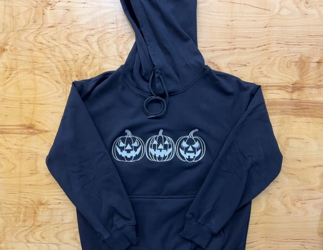 Jack-O-Lantern Trio Black Hoodie