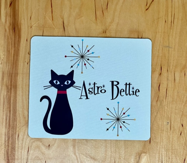 Atomic Bettie Cat Mouse Mat