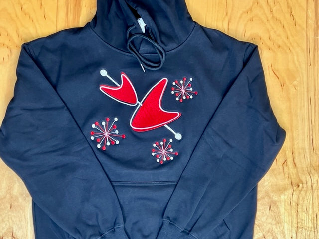 MCM Red Sputnik Boomerang Black Hoodie