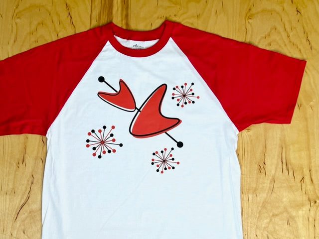 MCM Red Sputnik Boomerang Raglan T-Shirt
