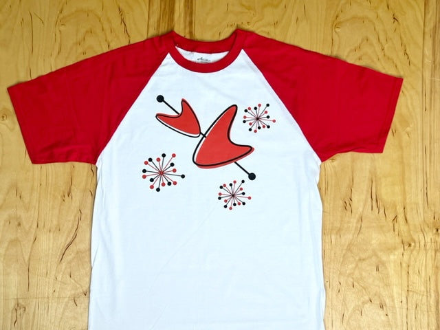 MCM Red Sputnik Boomerang Raglan T-Shirt