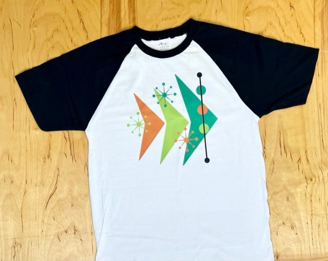 MCM Sputnik Arrow Raglan T-Shirt-Black