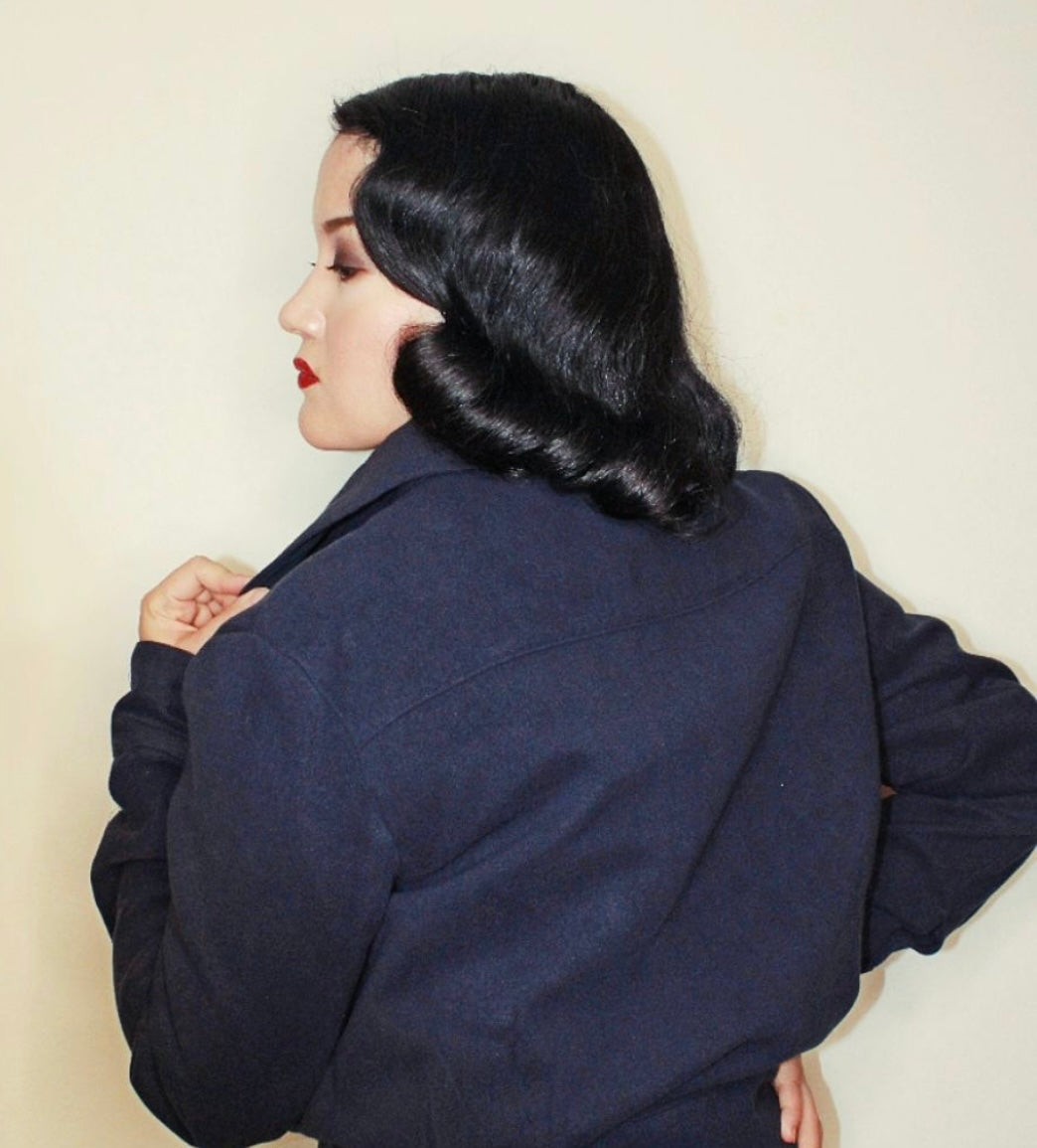 1940's Ida Work Jacket-Navy