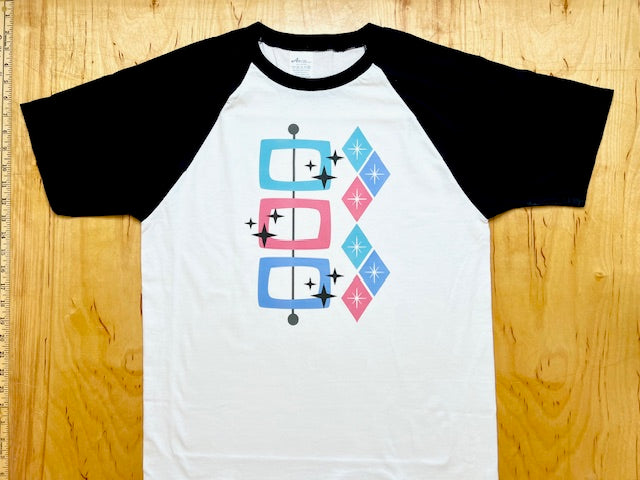 MCM Atomic Block and Diamond Raglan Tee
