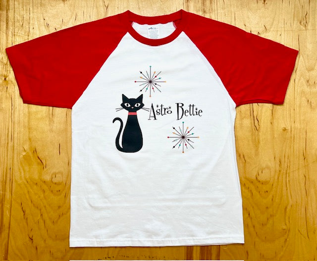 Atomic Bettie Cat Raglan Tee