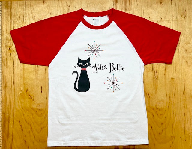 Atomic Bettie Cat Raglan Tee