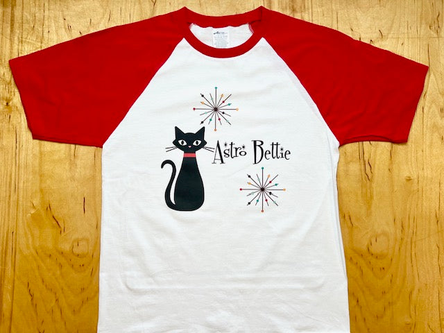 Atomic Bettie Cat Raglan Tee