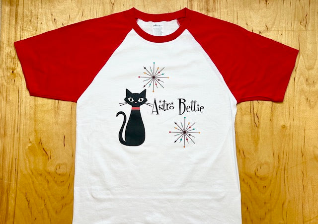 Atomic Bettie Cat Raglan Tee