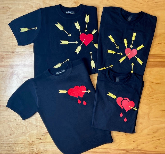 Bleeding Heart Black Tee
