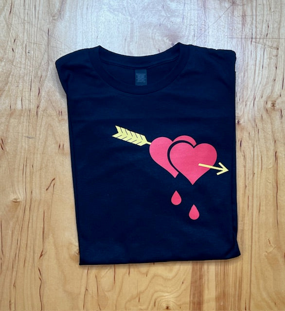 Bleeding Heart Black Tee