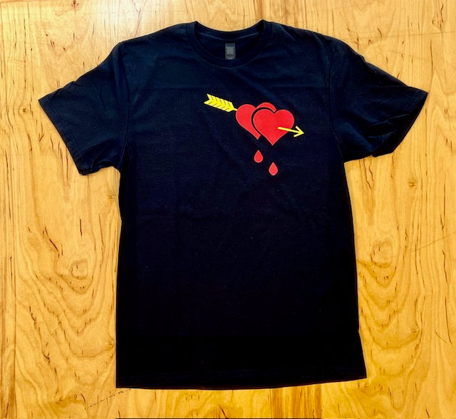 Bleeding Heart Black Tee