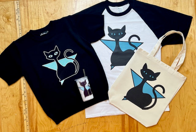 MCM Atomic Bettie Cat Arrow Raglan Tee