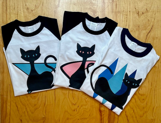 MCM Atomic Bettie Cat Boomerang Raglan Tee