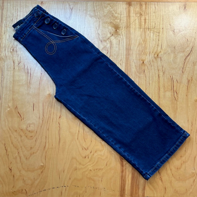 Midge Button Clam Diggers - Indigo