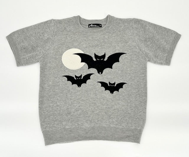 Bettie Bats Grey Sweater