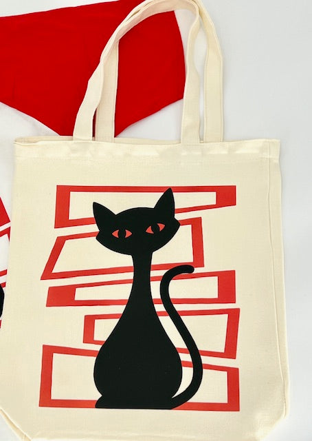 MCM Atomic Bettie Cat Block Carry-All Tote