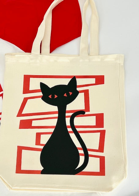 MCM Atomic Bettie Cat Block Carry-All Tote