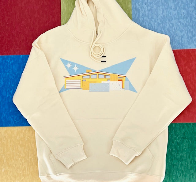 MCM Welcome Home Breeze Block Cream Hoodie