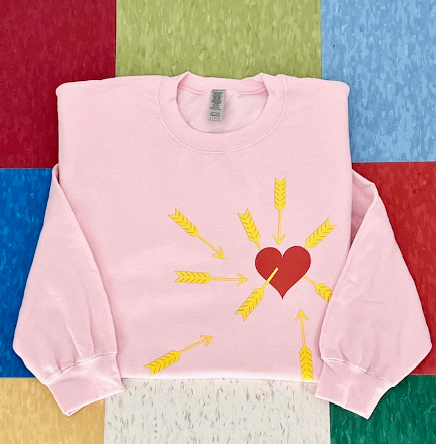 Carefree Pullover Sweatshirt - Pink