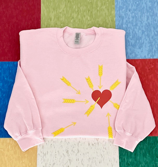Carefree Pullover Sweatshirt - Pink