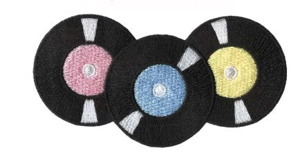 Rockin Record Iron On Patch