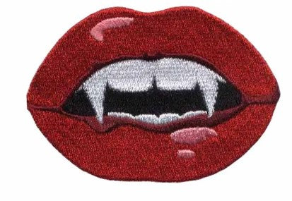 Vampire Lips Iron On Patch