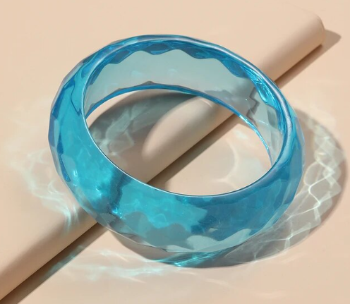 Cotton Candy Clear Blue Cuff
